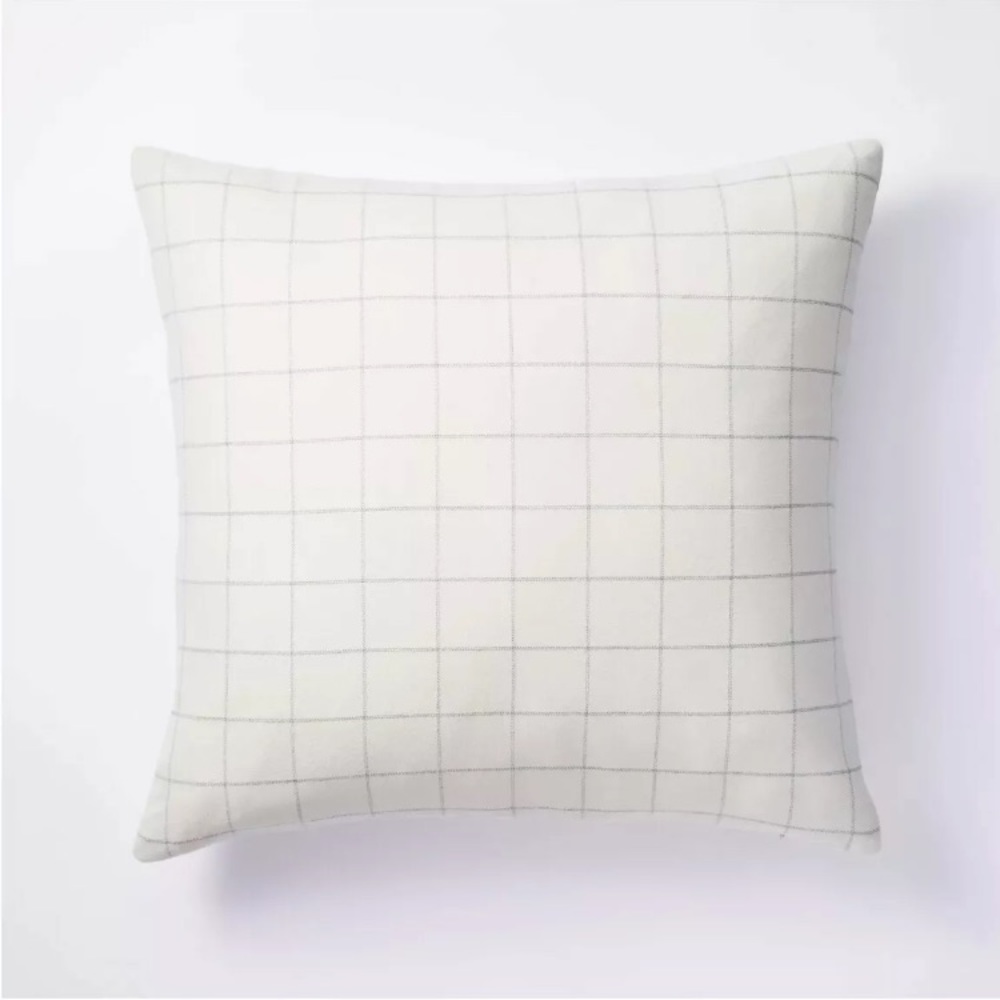 Windowpane Check Oversized Pillowcase